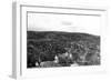 Aerial View of the City - Renton, WA-Lantern Press-Framed Art Print