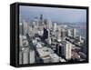 Aerial View of the City Skyline, Seattle, Washington, United States of America, North America-James Gritz-Framed Stretched Canvas