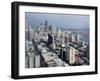 Aerial View of the City Skyline, Seattle, Washington, United States of America, North America-James Gritz-Framed Photographic Print