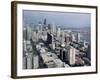 Aerial View of the City Skyline, Seattle, Washington, United States of America, North America-James Gritz-Framed Photographic Print