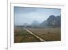 Aerial View of the Countryside around Vang Vieng, Laos, Indochina, Southeast Asia, Asia-Yadid Levy-Framed Photographic Print