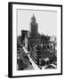 Aerial View of the Crown Building and Vanderbilt Mansion, New York-Irving Underhill-Framed Photographic Print