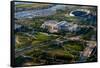 Aerial View of the Field Museum and Soldier Field, Chicago, Cook County, Illinois, Usa-null-Framed Stretched Canvas