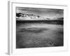 Aerial View of the First Atomic Bomb's Dark Scar Below Sierra Oscura Mountain in Desert-Fritz Goro-Framed Photographic Print