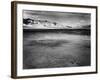 Aerial View of the First Atomic Bomb's Dark Scar Below Sierra Oscura Mountain in Desert-Fritz Goro-Framed Photographic Print