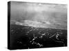 Aerial View of the First Wave of Landing Craft Invading Iwo Jima-null-Stretched Canvas