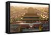 Aerial View of the Forbidden City, Beijing, China-Peter Adams-Framed Stretched Canvas