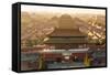 Aerial View of the Forbidden City, Beijing, China-Peter Adams-Framed Stretched Canvas