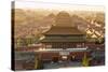 Aerial View of the Forbidden City, Beijing, China-Peter Adams-Stretched Canvas