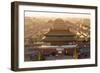 Aerial View of the Forbidden City, Beijing, China-Peter Adams-Framed Photographic Print