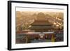 Aerial View of the Forbidden City, Beijing, China-Peter Adams-Framed Photographic Print