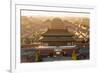 Aerial View of the Forbidden City, Beijing, China-Peter Adams-Framed Photographic Print