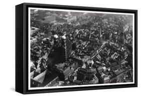 Aerial View of the Frauenkirche, Munich, Germany, from a Zeppelin, C1931-null-Framed Stretched Canvas