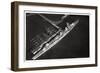 Aerial View of the German Light Cruiser 'Karlsruhe, from a Zeppelin, C1931-null-Framed Giclee Print