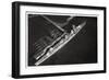 Aerial View of the German Light Cruiser 'Karlsruhe, from a Zeppelin, C1931-null-Framed Giclee Print