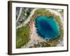 Aerial View of the Glavas Source of the Cetina River, Croatia. Source is over 110 M Deep.-paul prescott-Framed Photographic Print