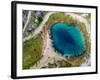 Aerial View of the Glavas Source of the Cetina River, Croatia. Source is over 110 M Deep.-paul prescott-Framed Photographic Print