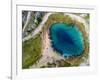 Aerial View of the Glavas Source of the Cetina River, Croatia. Source is over 110 M Deep.-paul prescott-Framed Photographic Print