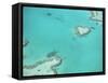 Aerial View of the Great Barrier Reef, Queensland, Australia-null-Framed Stretched Canvas