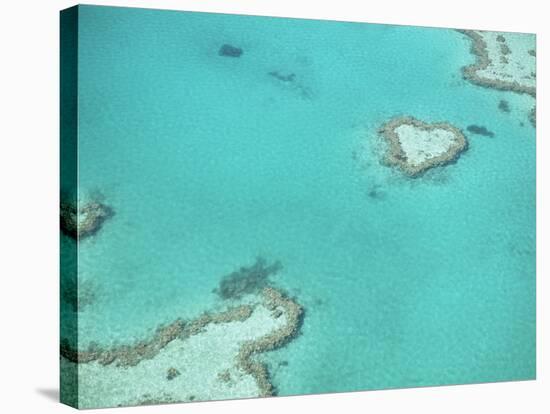 Aerial View of the Great Barrier Reef, Queensland, Australia-null-Stretched Canvas