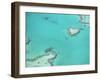 Aerial View of the Great Barrier Reef, Queensland, Australia-null-Framed Premium Photographic Print