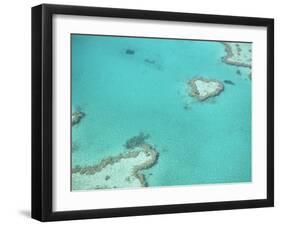 Aerial View of the Great Barrier Reef, Queensland, Australia-null-Framed Premium Photographic Print