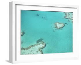 Aerial View of the Great Barrier Reef, Queensland, Australia-null-Framed Premium Photographic Print