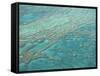 Aerial View of the Great Barrier Reef, Queensland, Australia-null-Framed Stretched Canvas