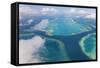 Aerial View of the Great Barrier Reef, Queensland, Australia-Peter Adams-Framed Stretched Canvas