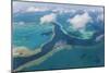Aerial View of the Great Barrier Reef, Queensland, Australia-Peter Adams-Mounted Photographic Print