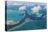 Aerial View of the Great Barrier Reef, Queensland, Australia-Peter Adams-Stretched Canvas