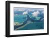 Aerial View of the Great Barrier Reef, Queensland, Australia-Peter Adams-Framed Photographic Print