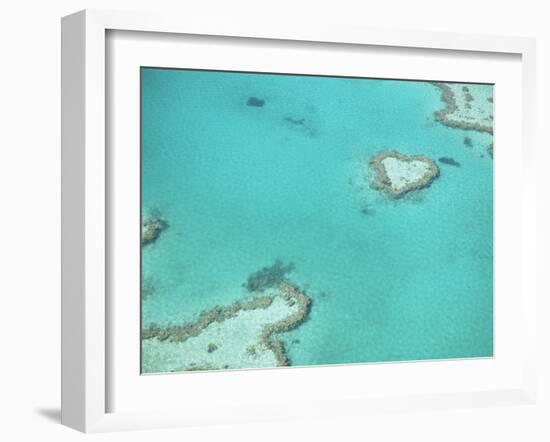 Aerial View of the Great Barrier Reef, Queensland, Australia-null-Framed Photographic Print