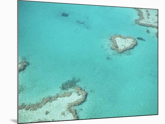 Aerial View of the Great Barrier Reef, Queensland, Australia-null-Mounted Photographic Print