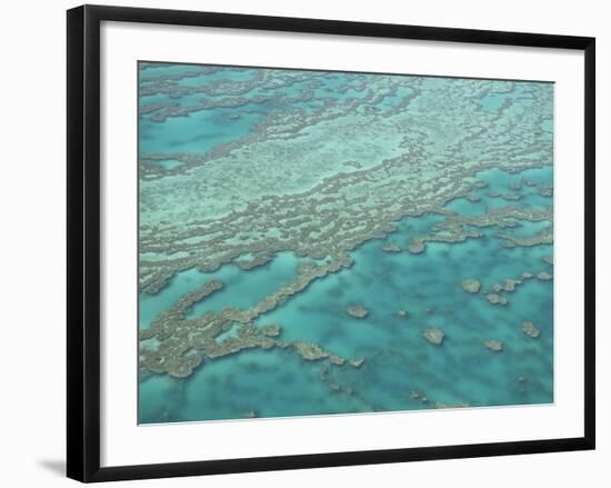 Aerial View of the Great Barrier Reef, Queensland, Australia-null-Framed Photographic Print