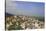 Aerial View of the Green Tiled Roofs of the Sacred City of Moulay Idriss-Simon Montgomery-Stretched Canvas