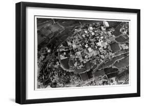 Aerial View of the Heights around Jerusalem, Palestine, from a Zeppelin, 1931-null-Framed Giclee Print