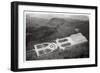 Aerial View of the Herrenchiemsee Palace, Bavaria, Germany, from a Zeppelin, C1931-null-Framed Giclee Print