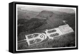 Aerial View of the Herrenchiemsee Palace, Bavaria, Germany, from a Zeppelin, C1931-null-Framed Stretched Canvas
