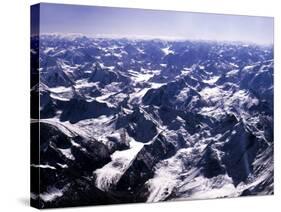 Aerial View of the Himalayas-James Burke-Stretched Canvas