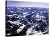 Aerial View of the Himalayas-James Burke-Stretched Canvas
