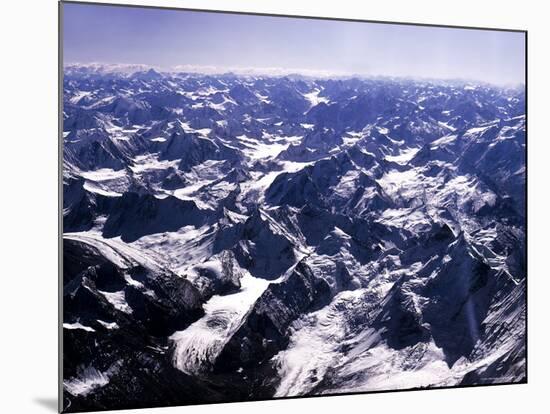 Aerial View of the Himalayas-James Burke-Mounted Photographic Print