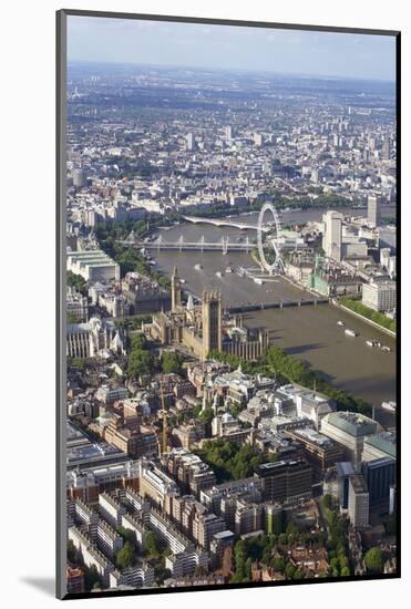 Aerial View of the Houses of Parliament-Peter Barritt-Mounted Photographic Print