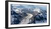 Aerial View of the Kahiltna Glacier and the Alaska Range-Timothy Mulholland-Framed Photographic Print