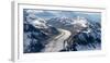 Aerial View of the Kahiltna Glacier and the Alaska Range-Timothy Mulholland-Framed Photographic Print