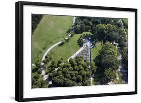 Aerial view of the Korean War Memorial, Washington, D.C.-null-Framed Photographic Print