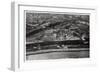 Aerial View of the Kremlin, Moscow, USSR, from a Zeppelin, 1930-null-Framed Giclee Print