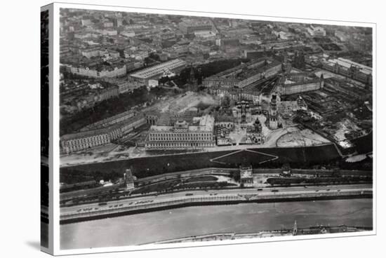 Aerial View of the Kremlin, Moscow, USSR, from a Zeppelin, 1930-null-Stretched Canvas