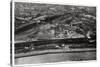 Aerial View of the Kremlin, Moscow, USSR, from a Zeppelin, 1930-null-Stretched Canvas