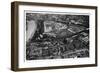 Aerial View of the Kremlin, Moscow, USSR, from a Zeppelin, 1930-null-Framed Giclee Print